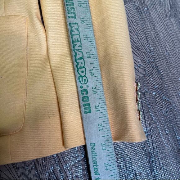 J.Crew Helena orange blazer in stretch linen blend Size 0 - Picture 10 of 10